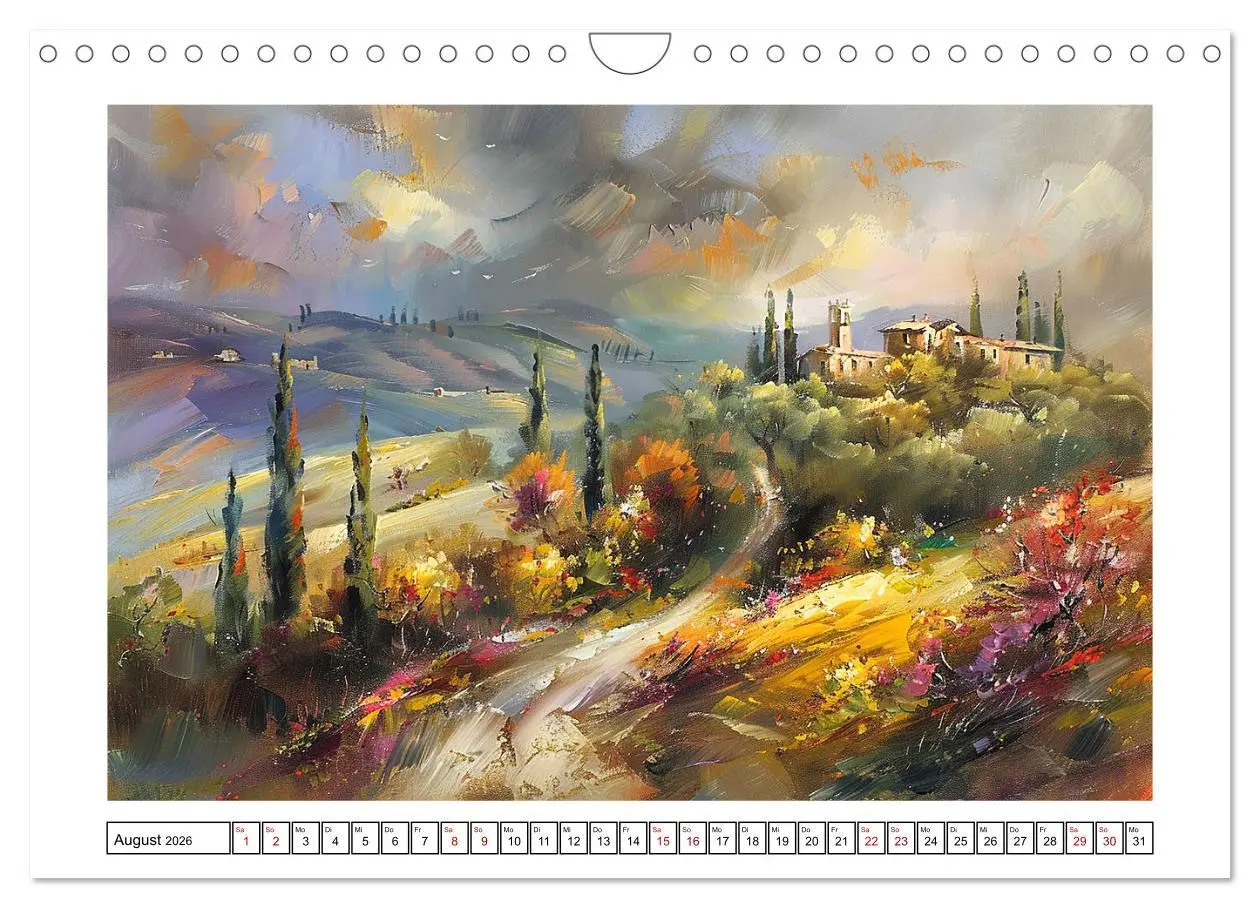 Bild: 9783457327791 | Toskana bis Provence (Wandkalender 2026 DIN A4 quer), CALVENDO...