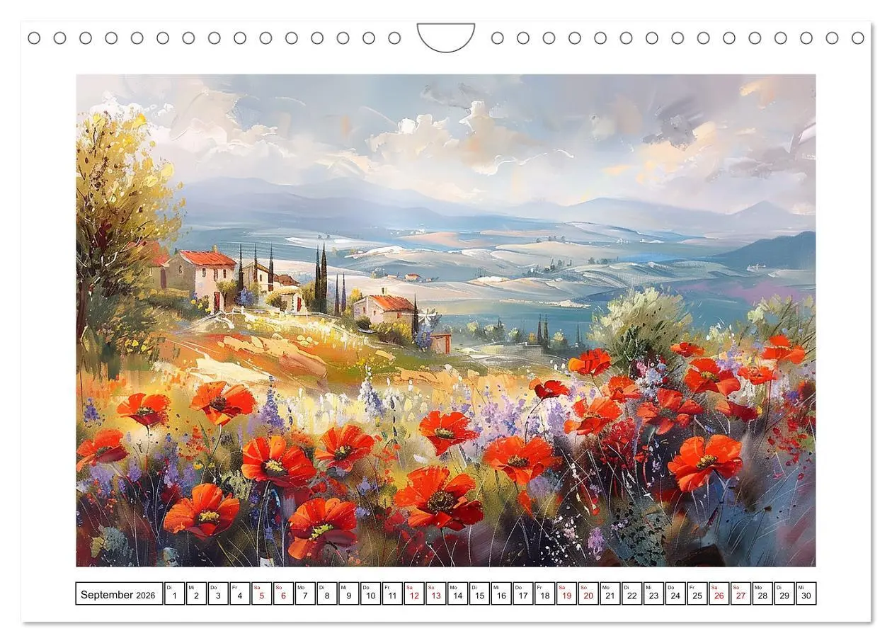 Bild: 9783457327791 | Toskana bis Provence (Wandkalender 2026 DIN A4 quer), CALVENDO...