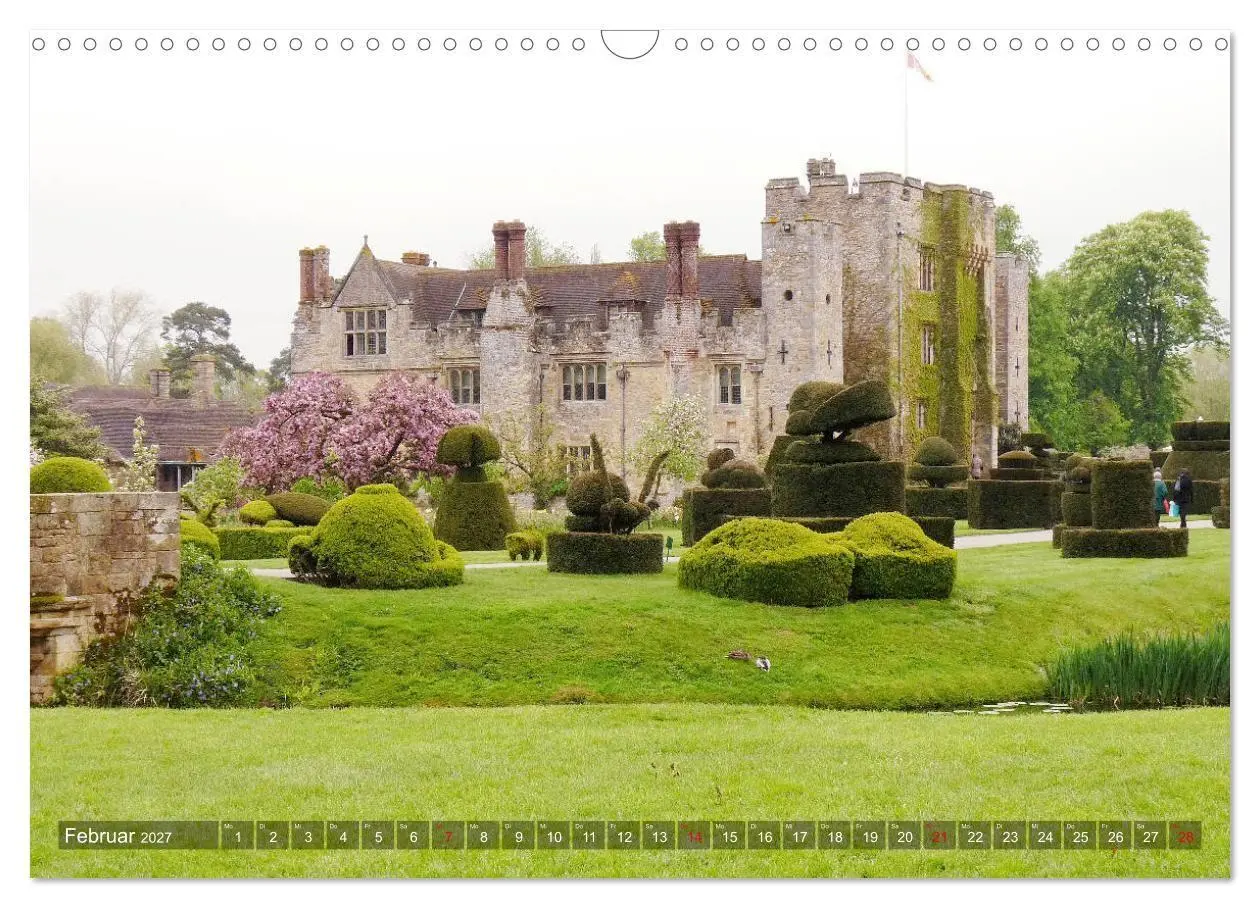 Bild: 9783569747791 | Schlösser und Gärten in England (Wandkalender 2027 DIN A3 quer),...
