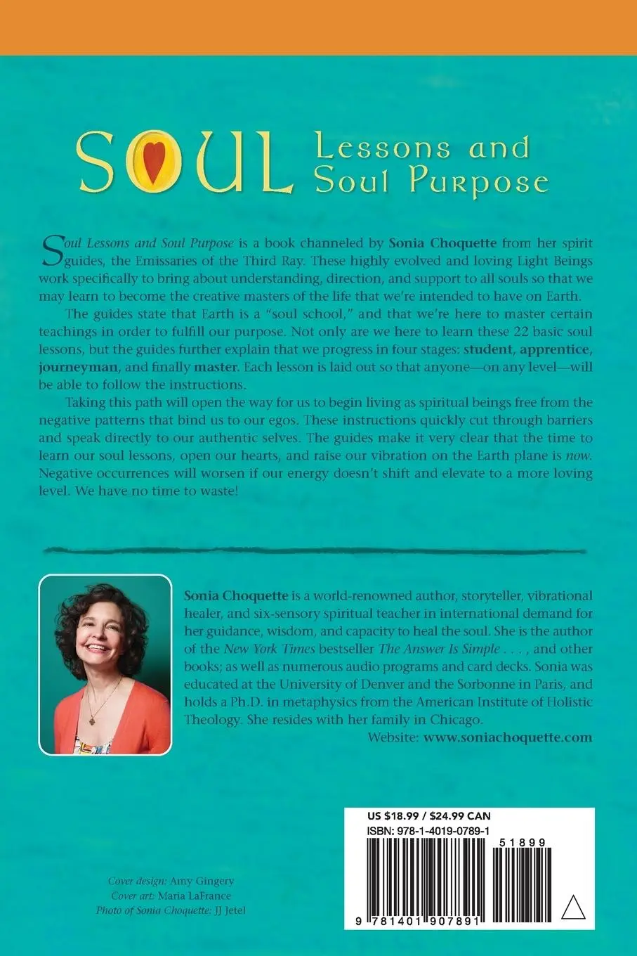 Rückseite: 9781401907891 | Soul Lessons and Soul Purpose | A Channeled Guide to Why You Are Here