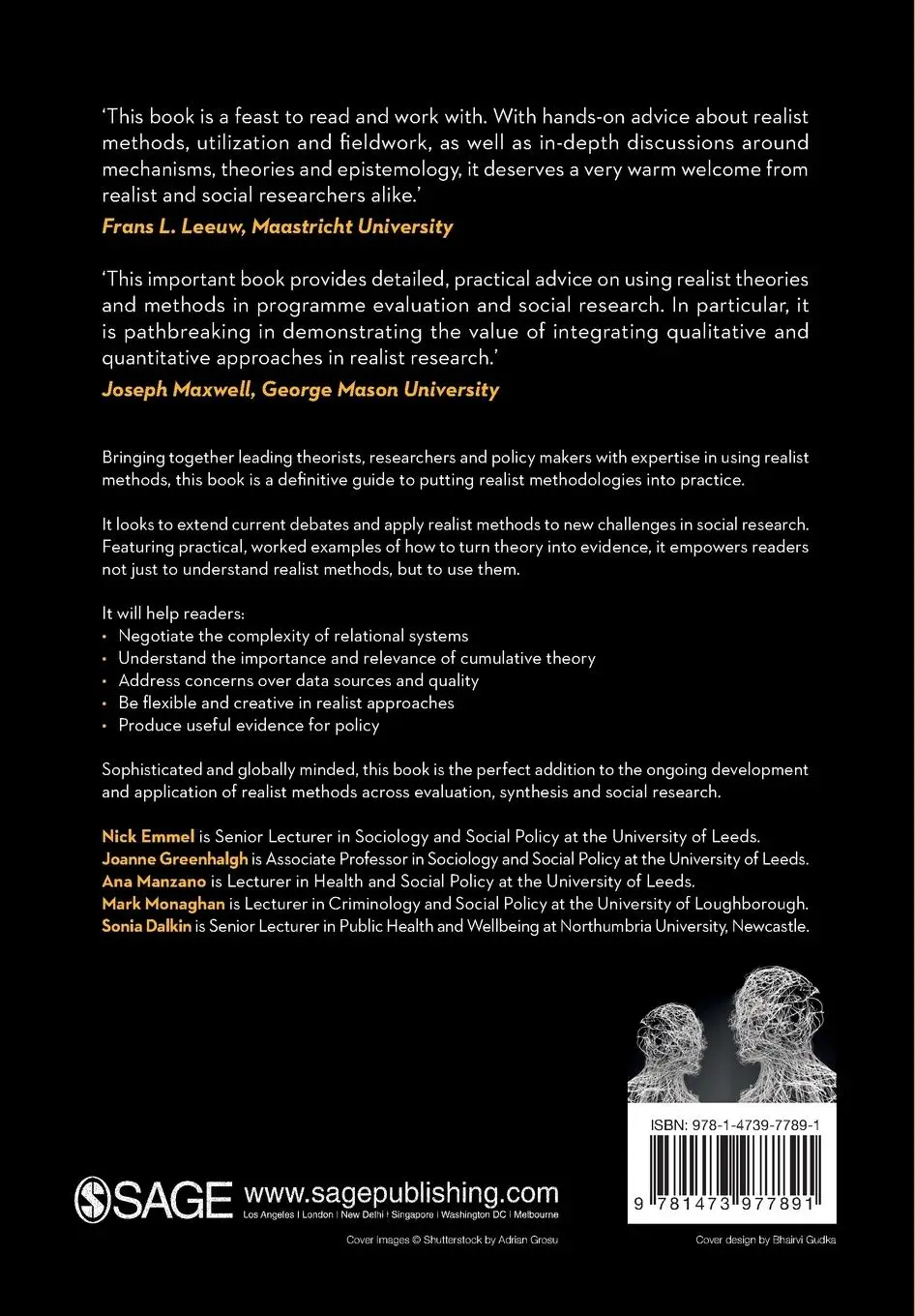 Rückseite: 9781473977891 | Doing Realist Research | Nick Emmel (u. a.) | Taschenbuch | Englisch