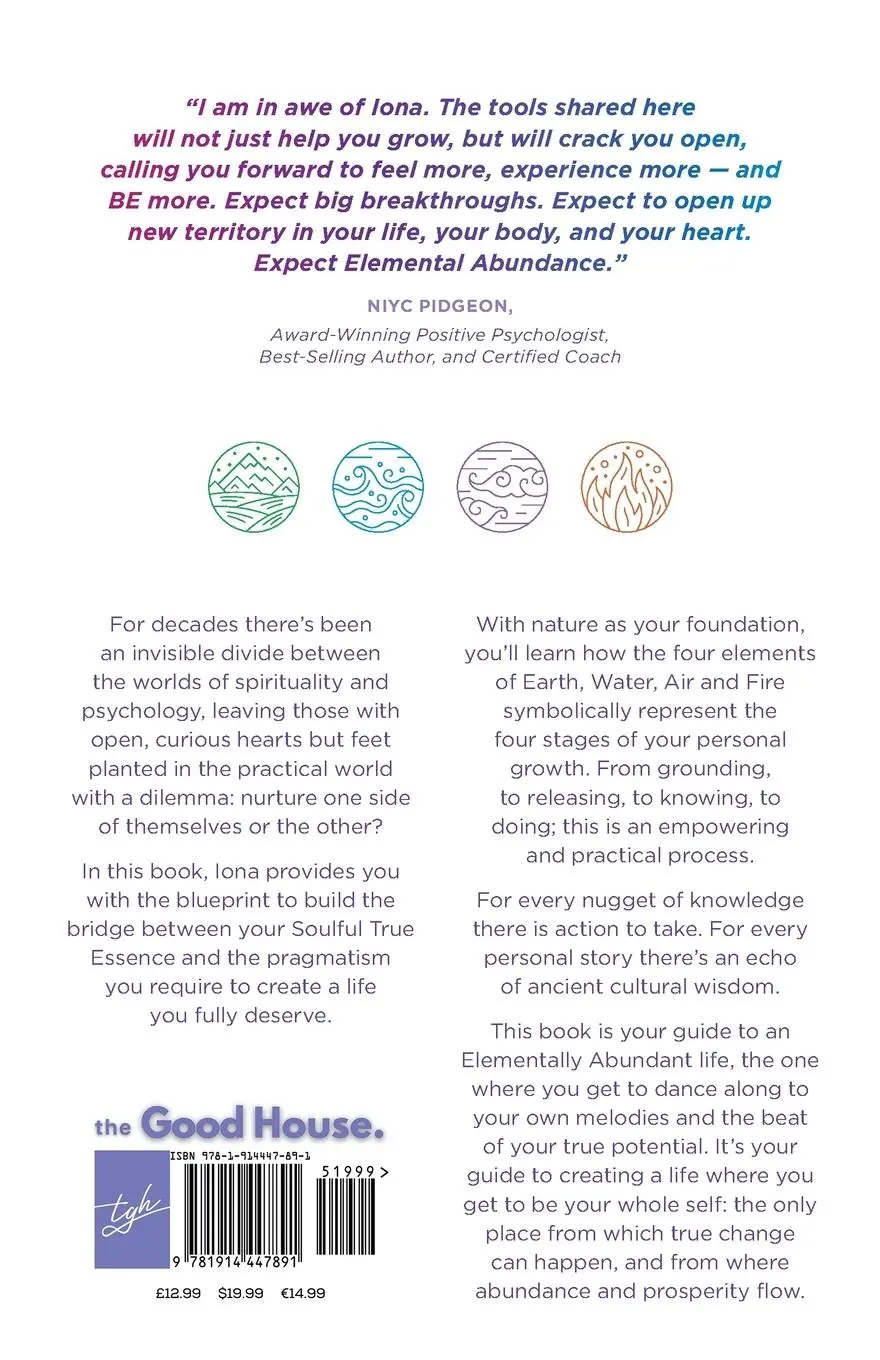 Rückseite: 9781914447891 | Elemental Abundance | The 4 Keys to Unlocking Your Full Hearted Life