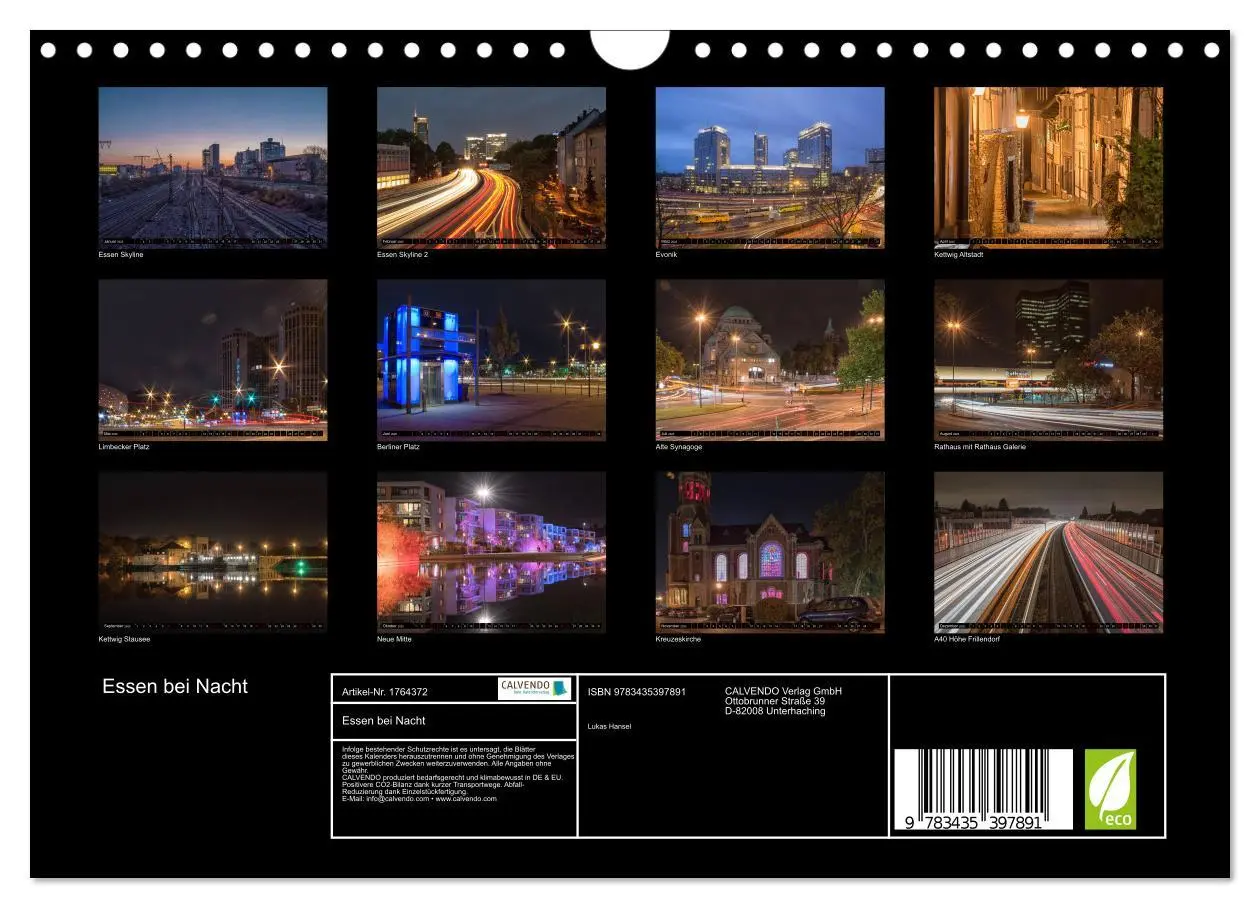 Bild: 9783435397891 | Essen bei Nacht (Wandkalender 2025 DIN A4 quer), CALVENDO...
