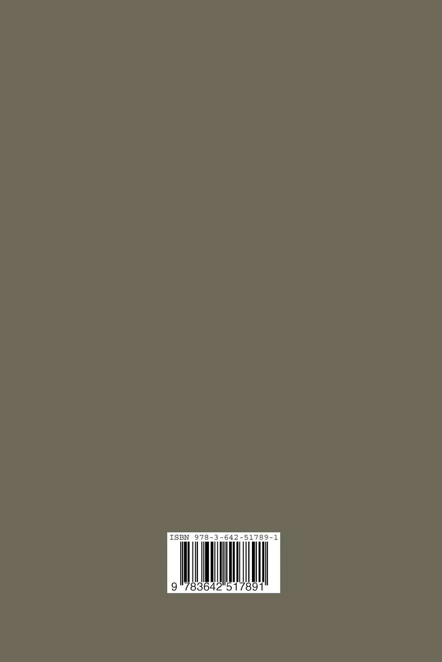 Rückseite: 9783642517891 | Biologie der Früchte und Samen ¿Karpobiologie¿ | E. Ulbrich | Buch