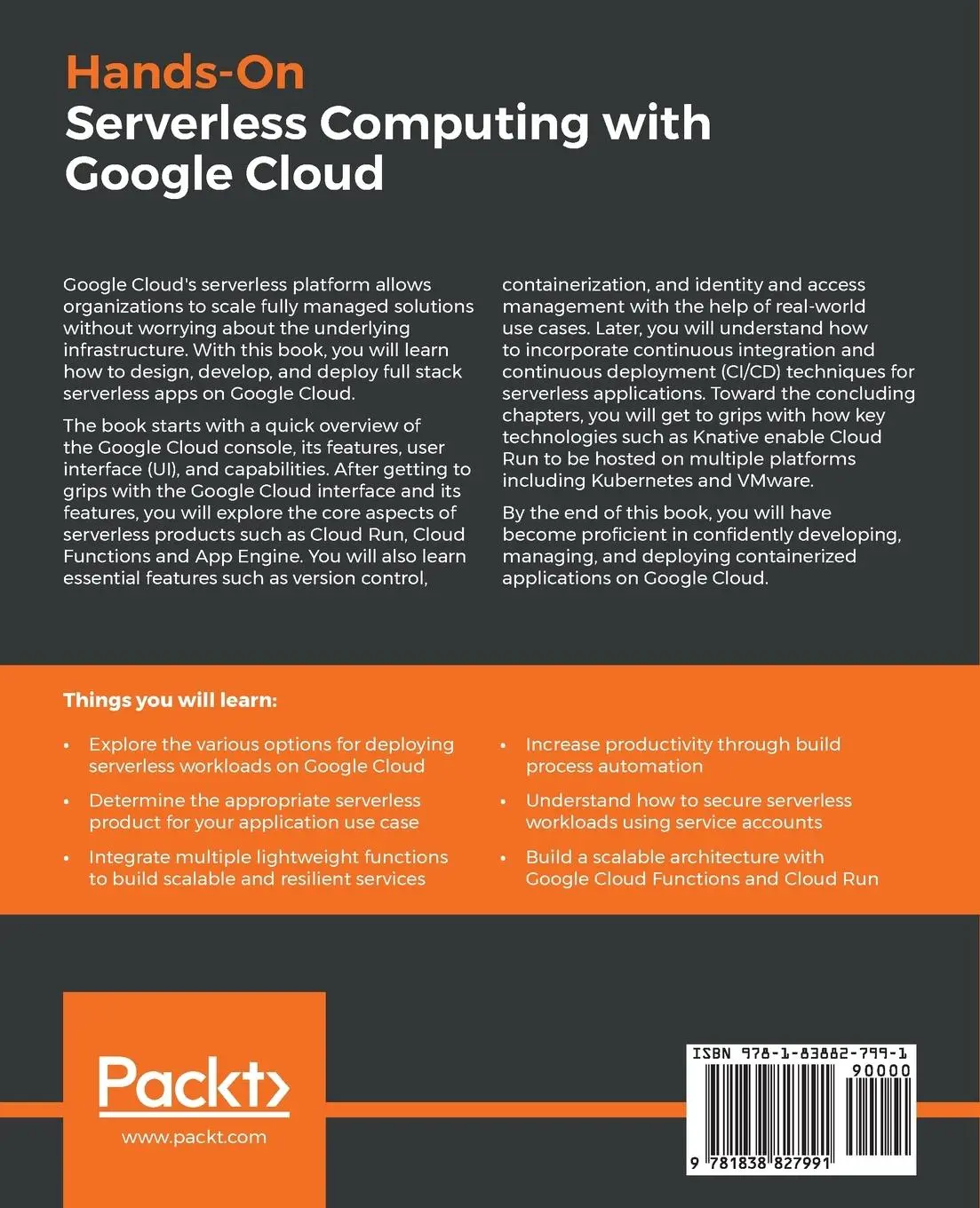 Rückseite: 9781838827991 | Hands-On Serverless Computing with Google Cloud | Richard Rose | Buch