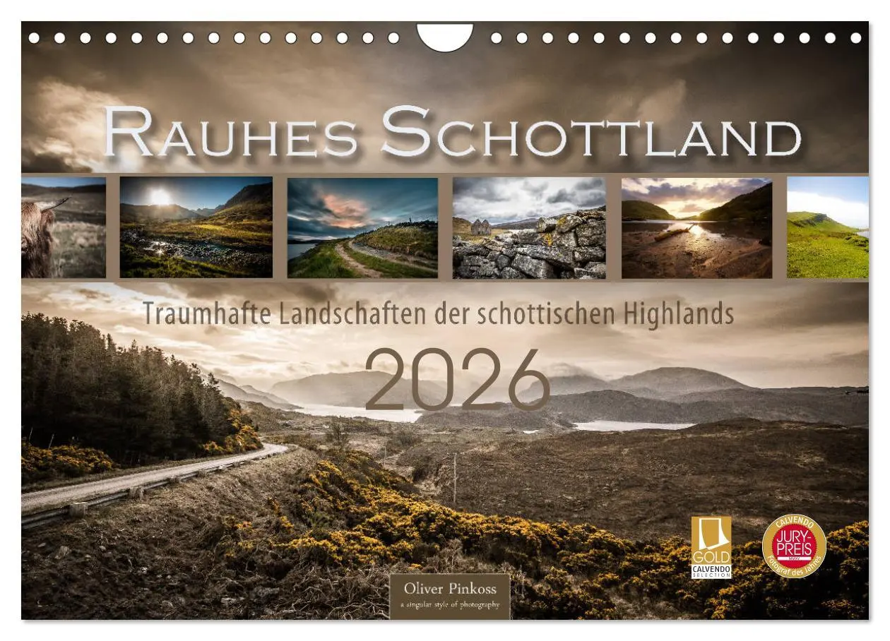 Cover: 9783457857991 | Rauhes Schottland (Wandkalender 2026 DIN A4 quer), CALVENDO...