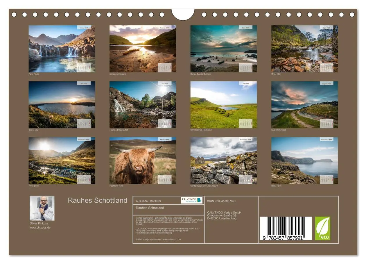 Bild: 9783457857991 | Rauhes Schottland (Wandkalender 2026 DIN A4 quer), CALVENDO...