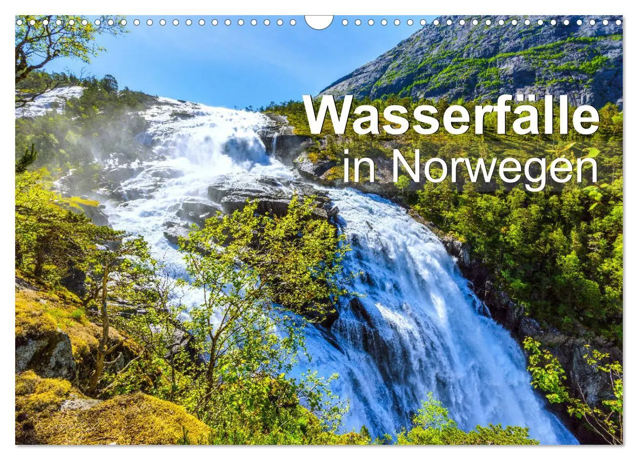 Cover: 9783457927991 | Wasserfälle in Norwegen (Wandkalender 2026 DIN A3 quer), CALVENDO...