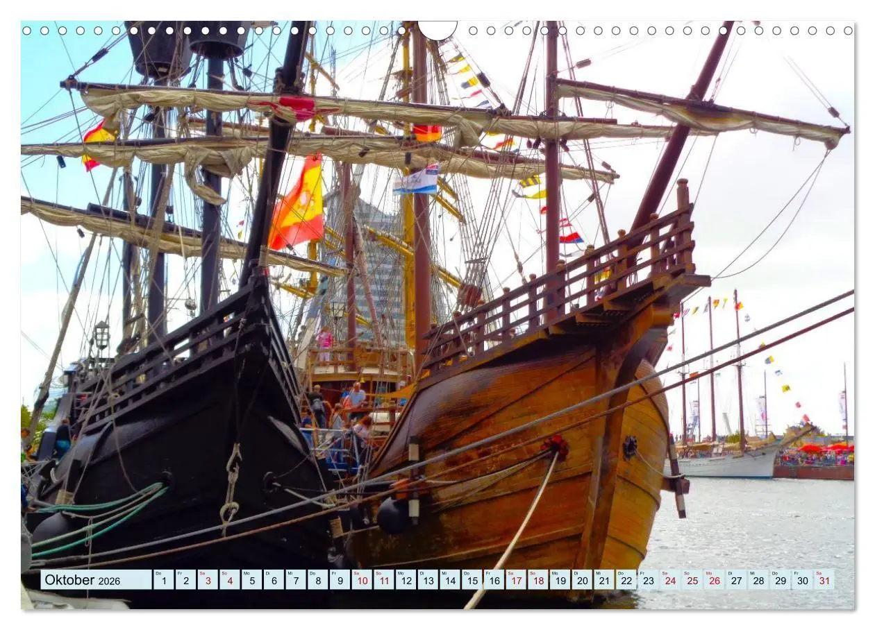 Bild: 9783516707991 | Ein detaillierter Blick auf Segelschiffe (Wandkalender 2026 DIN A3...