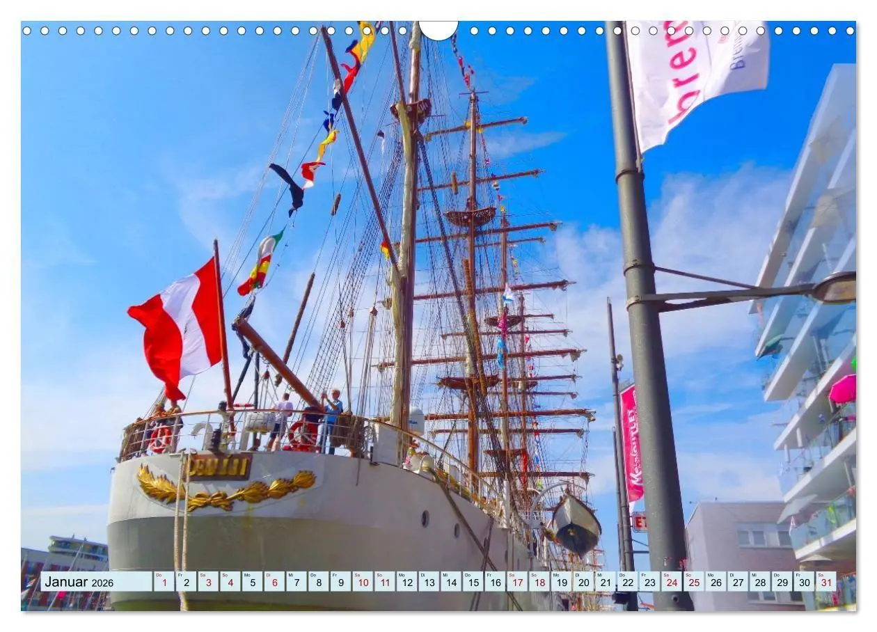 Bild: 9783516707991 | Ein detaillierter Blick auf Segelschiffe (Wandkalender 2026 DIN A3...