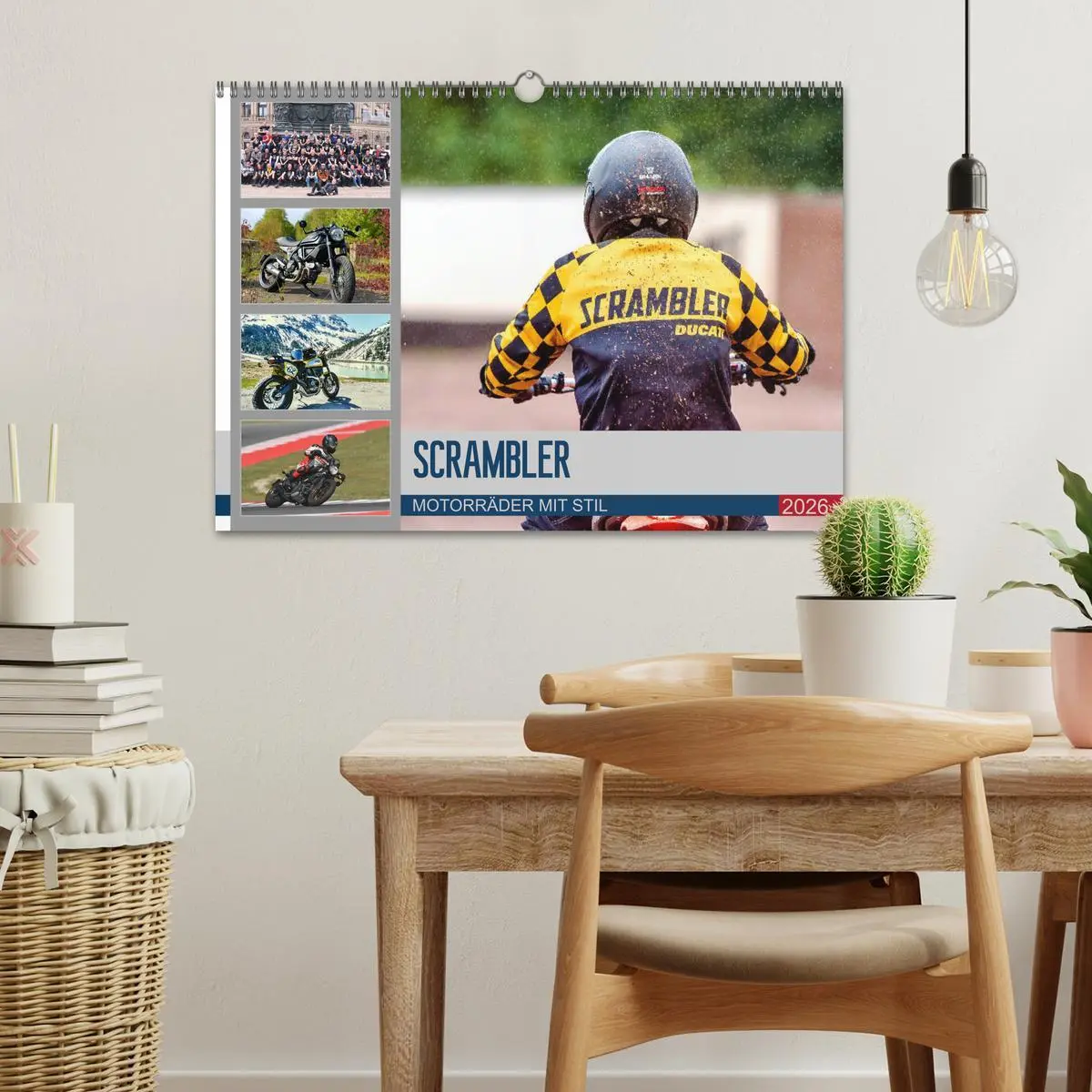 Bild: 9783457748091 | Scrambler Motorräder mit Stil (Wandkalender 2026 DIN A3 quer),...