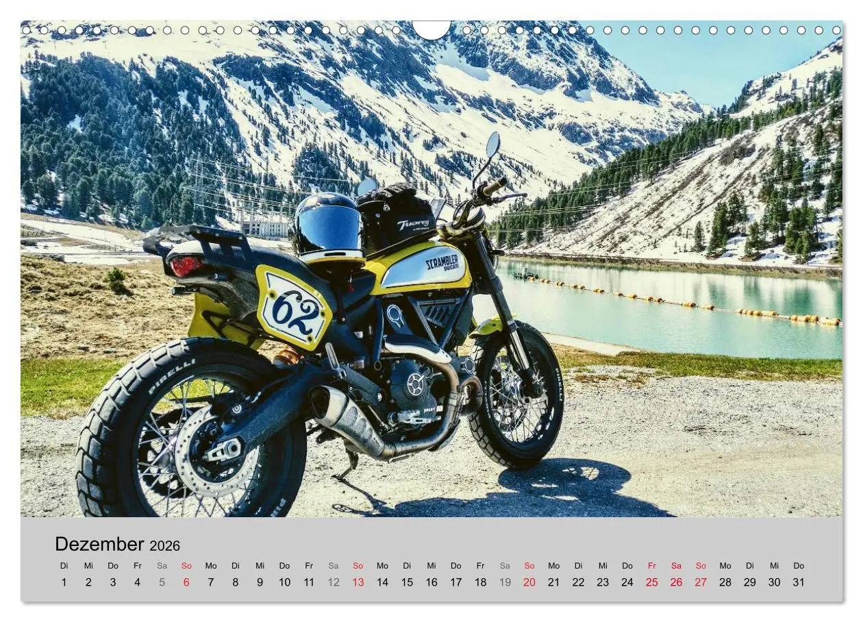 Bild: 9783457748091 | Scrambler Motorräder mit Stil (Wandkalender 2026 DIN A3 quer),...