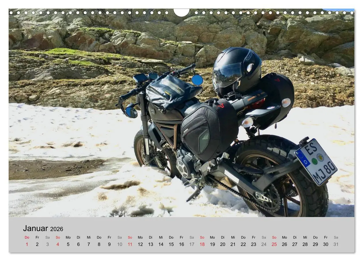 Bild: 9783457748091 | Scrambler Motorräder mit Stil (Wandkalender 2026 DIN A3 quer),...