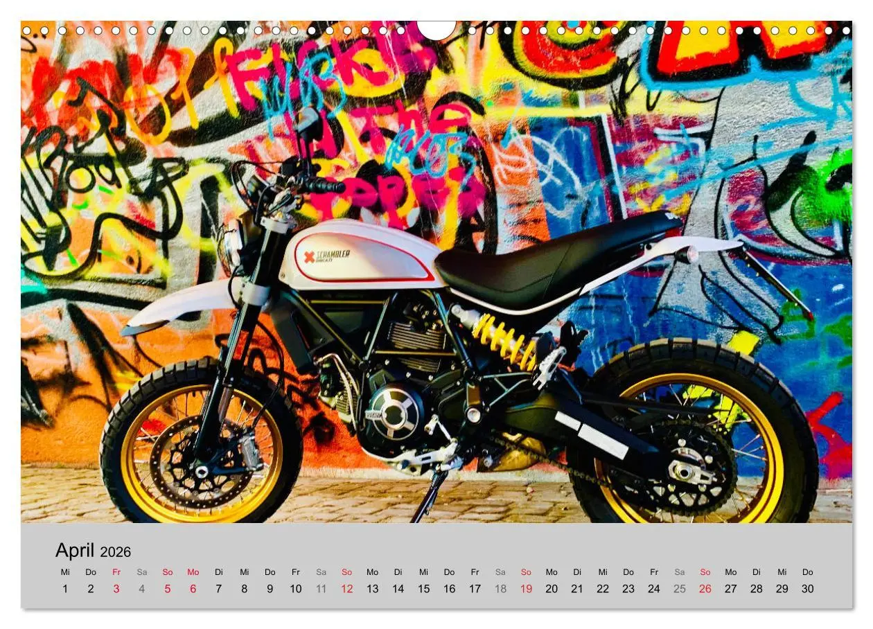 Bild: 9783457748091 | Scrambler Motorräder mit Stil (Wandkalender 2026 DIN A3 quer),...