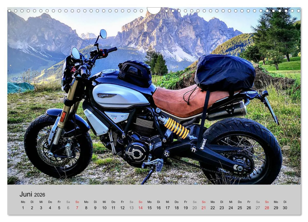 Bild: 9783457748091 | Scrambler Motorräder mit Stil (Wandkalender 2026 DIN A3 quer),...