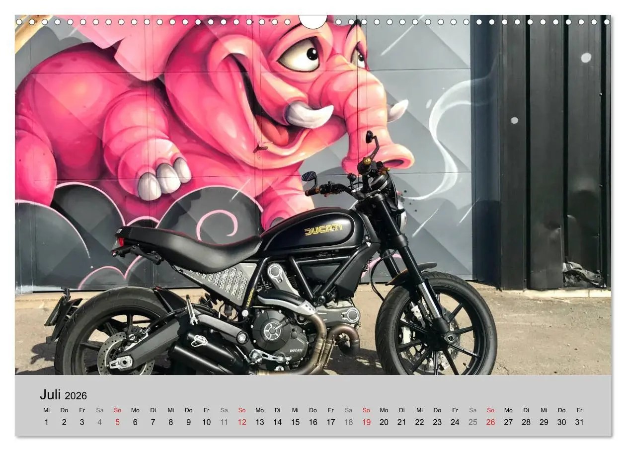 Bild: 9783457748091 | Scrambler Motorräder mit Stil (Wandkalender 2026 DIN A3 quer),...