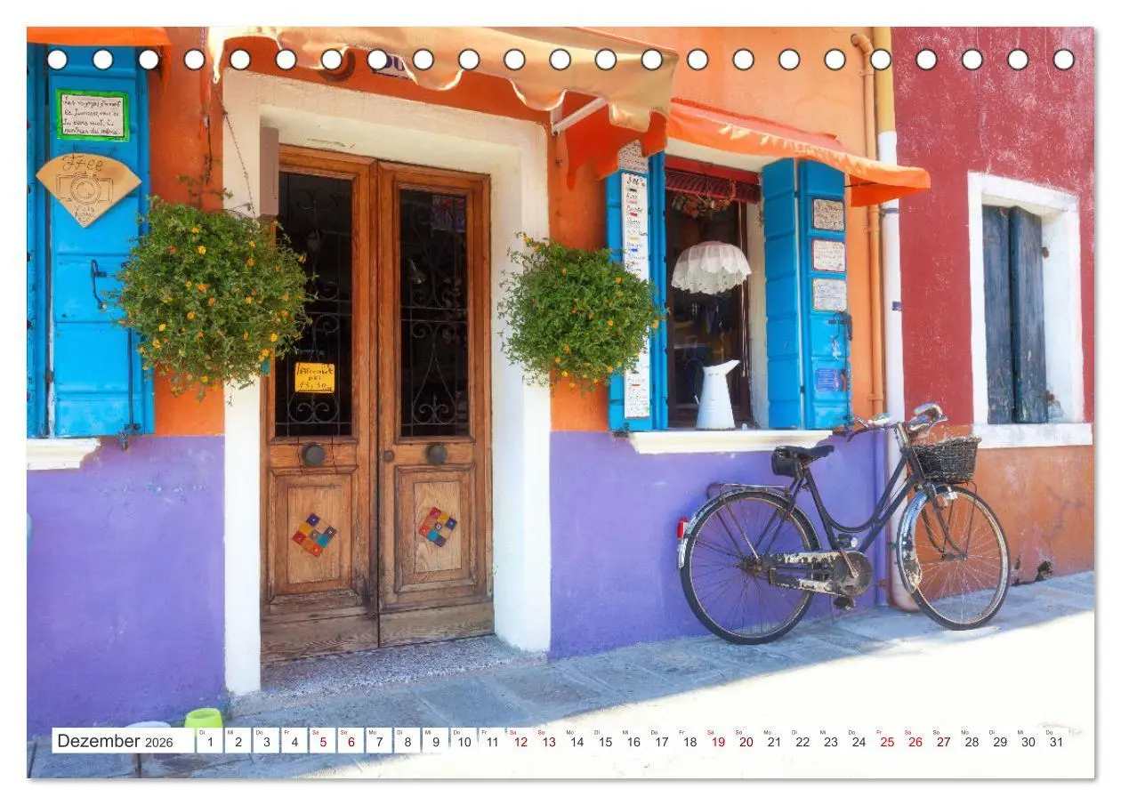Bild: 9783457428191 | Venedig und Burano - Lagunenstadt und bunte Häuser (Tischkalender...
