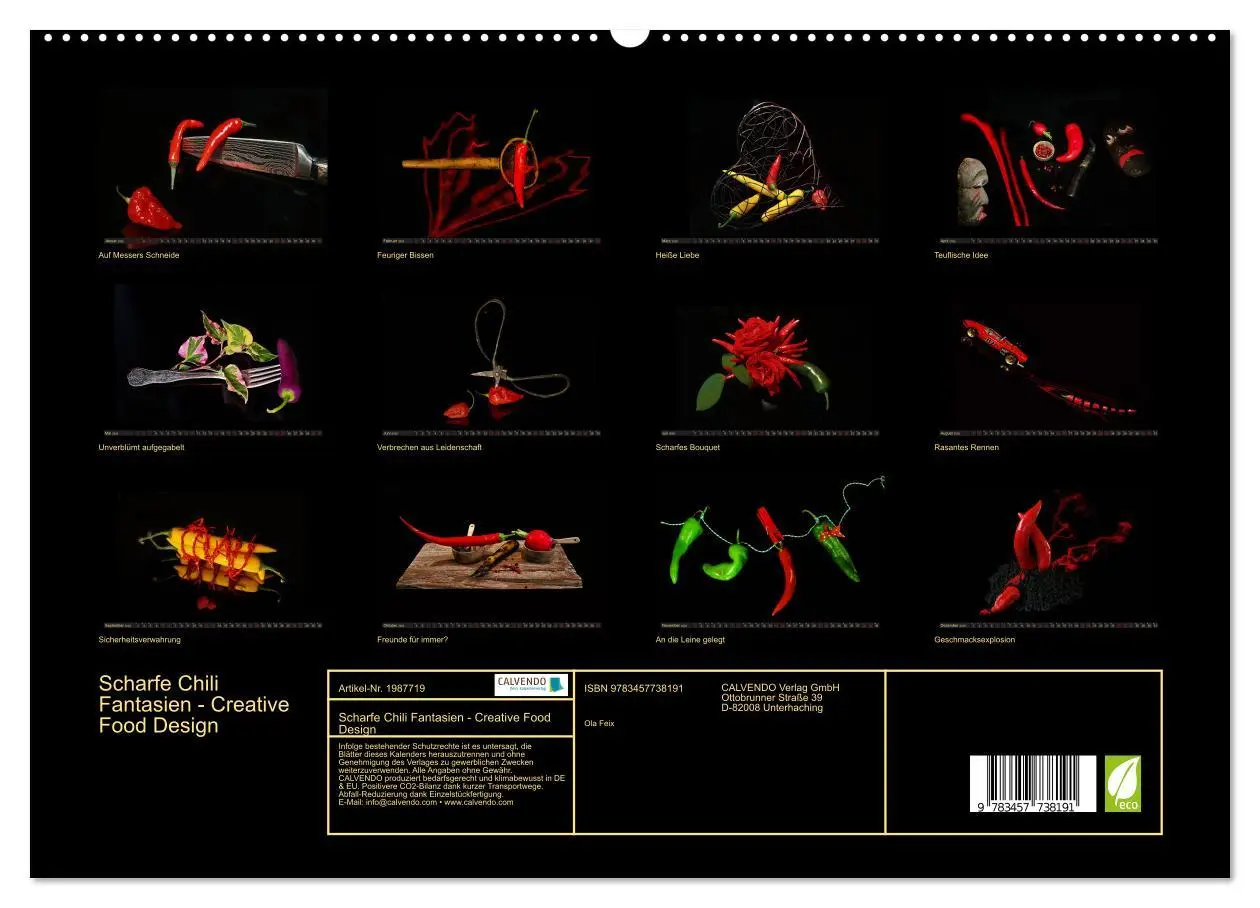 Bild: 9783457738191 | Scharfe Chili Fantasien - Creative Food Design (hochwertiger...