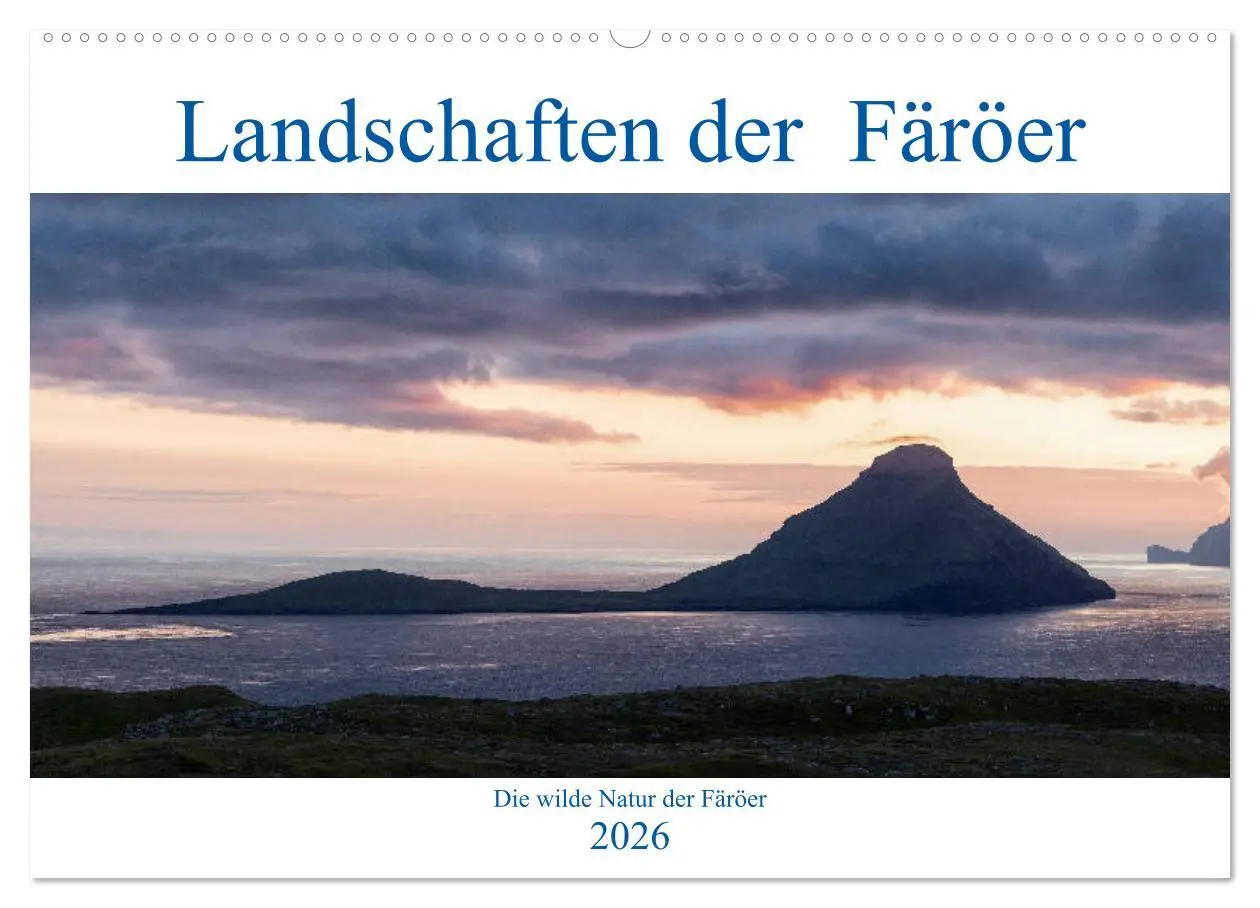 Cover: 9783457808191 | Landschaften Der Färöer (Wandkalender 2026 DIN A2 quer), CALVENDO...