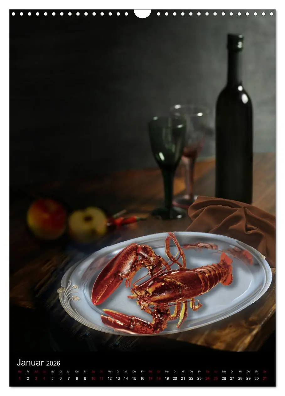 Bild: 9783516378191 | Fine Art Food (Wandkalender 2026 DIN A3 hoch), CALVENDO Monatskalender