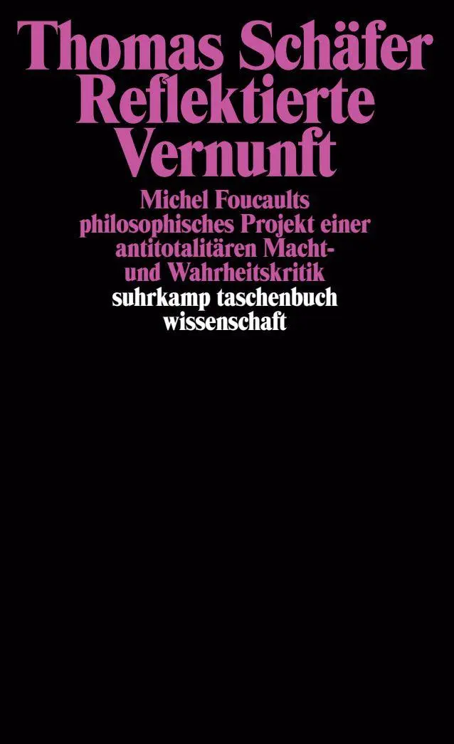 Cover: 9783518288191 | Reflektierte Vernunft | Thomas Schäfer | Taschenbuch | 215 S. | 1995