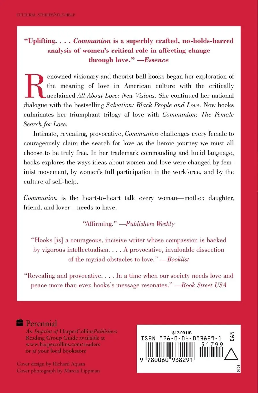 Rückseite: 9780060938291 | Communion | The Female Search for Love | Bell Hooks | Taschenbuch