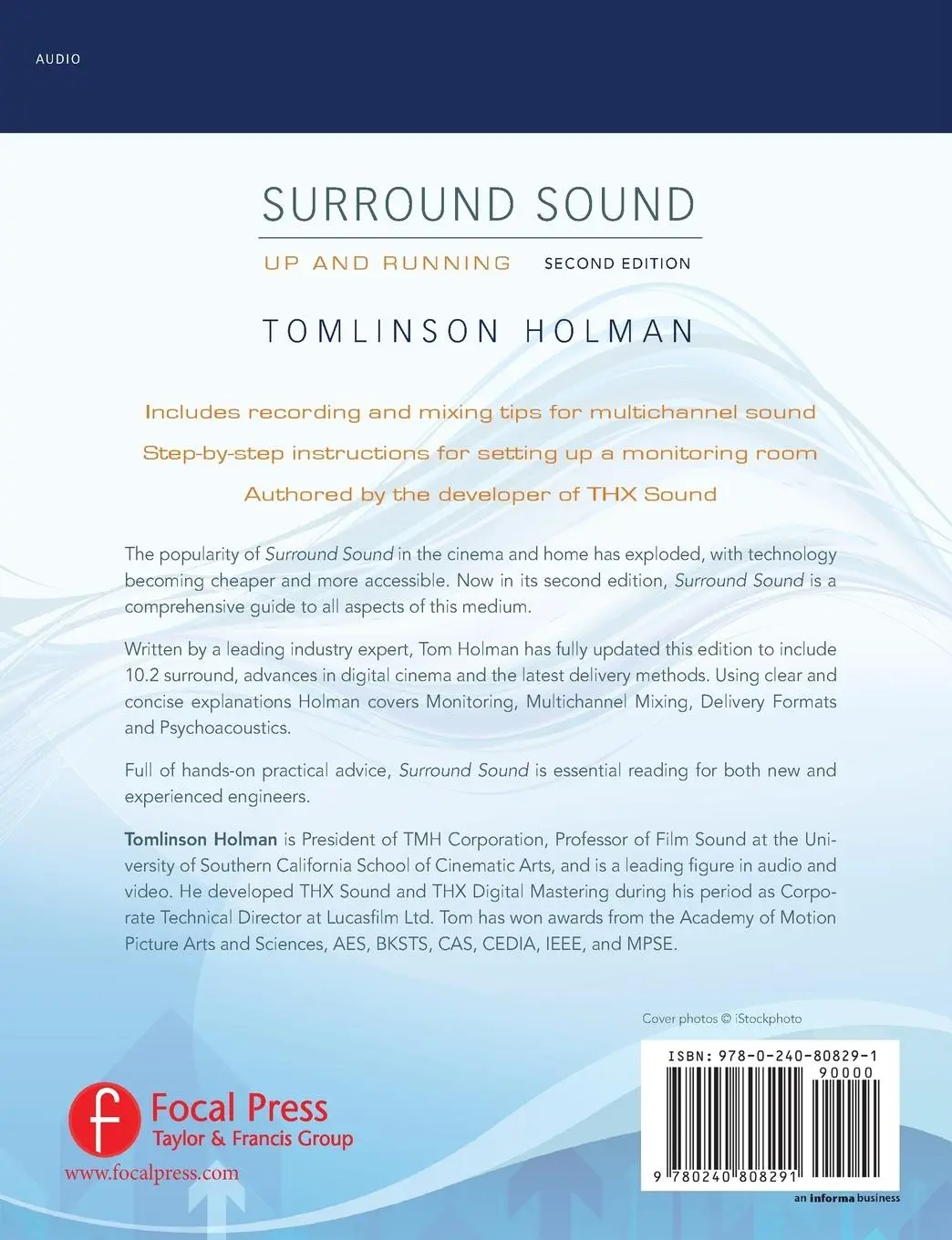 Rückseite: 9780240808291 | Surround Sound | Up and running | Tomlinson Holman | Taschenbuch