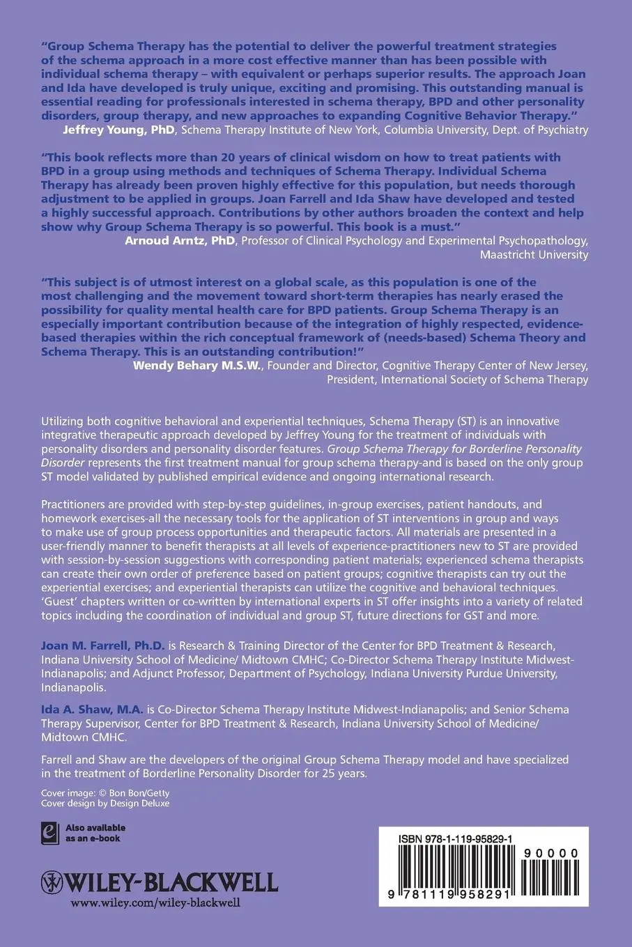 Rückseite: 9781119958291 | Group Schema Therapy for Borde | Joan M Farrell (u. a.) | Taschenbuch