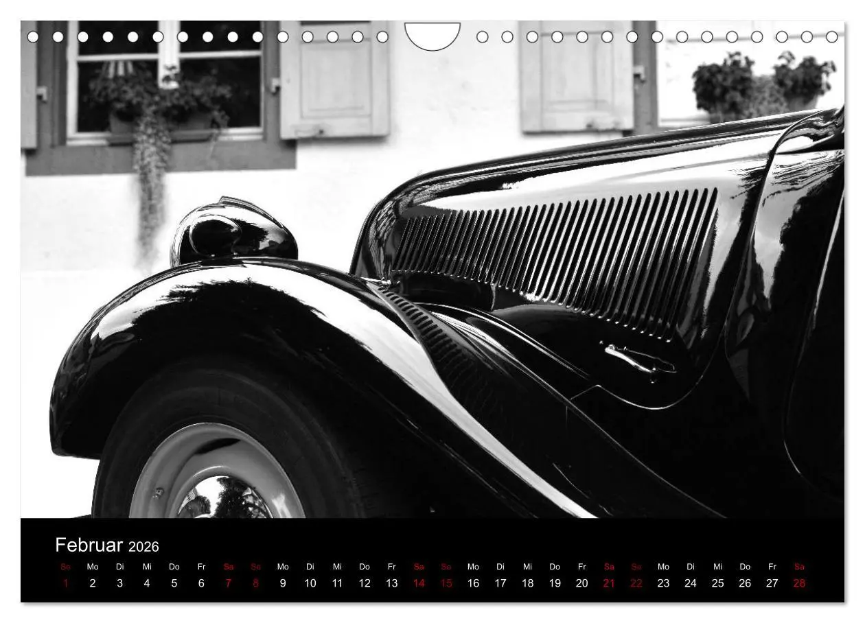 Bild: 9783457898291 | Citroën 11 CV Traction Avant in schwarzweiss (Wandkalender 2026 DIN...