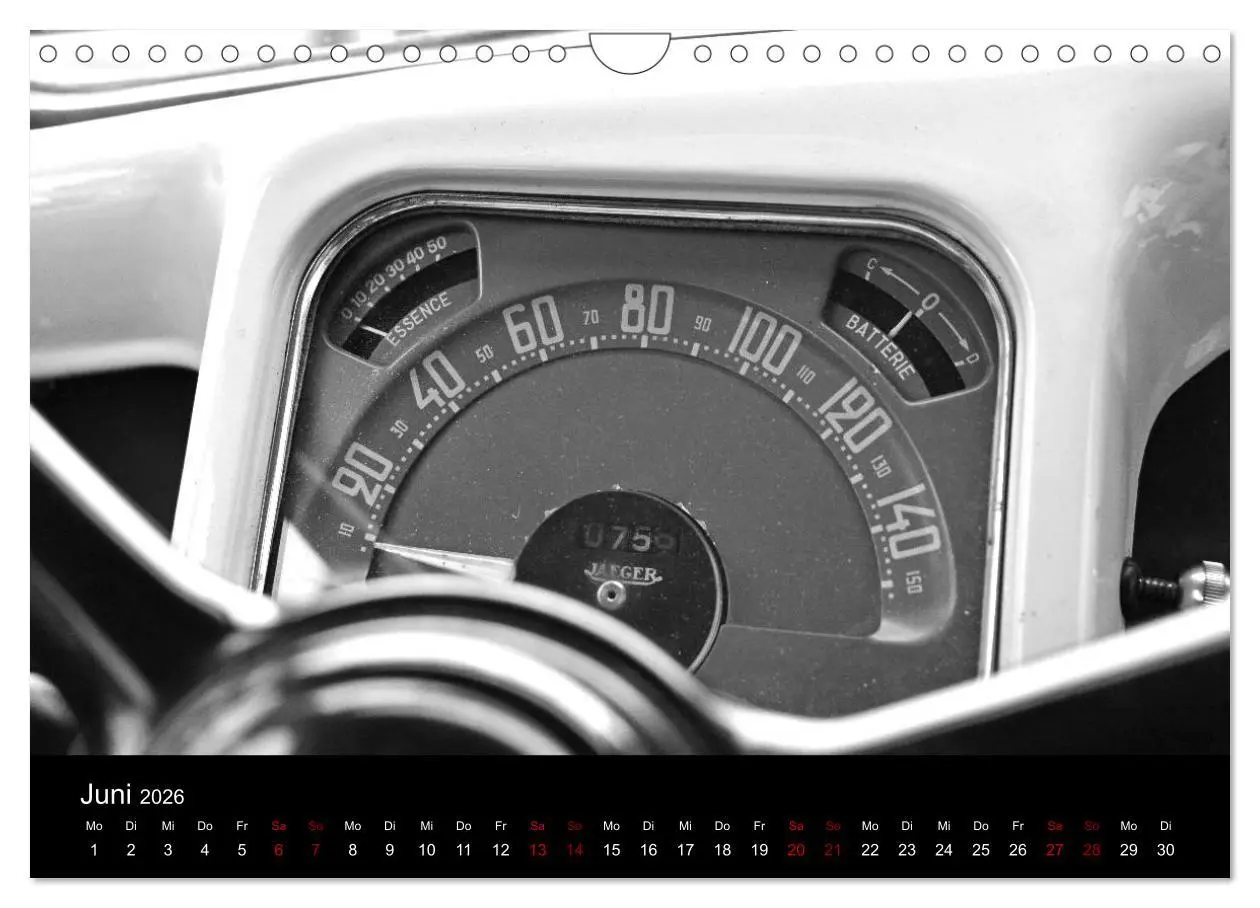 Bild: 9783457898291 | Citroën 11 CV Traction Avant in schwarzweiss (Wandkalender 2026 DIN...