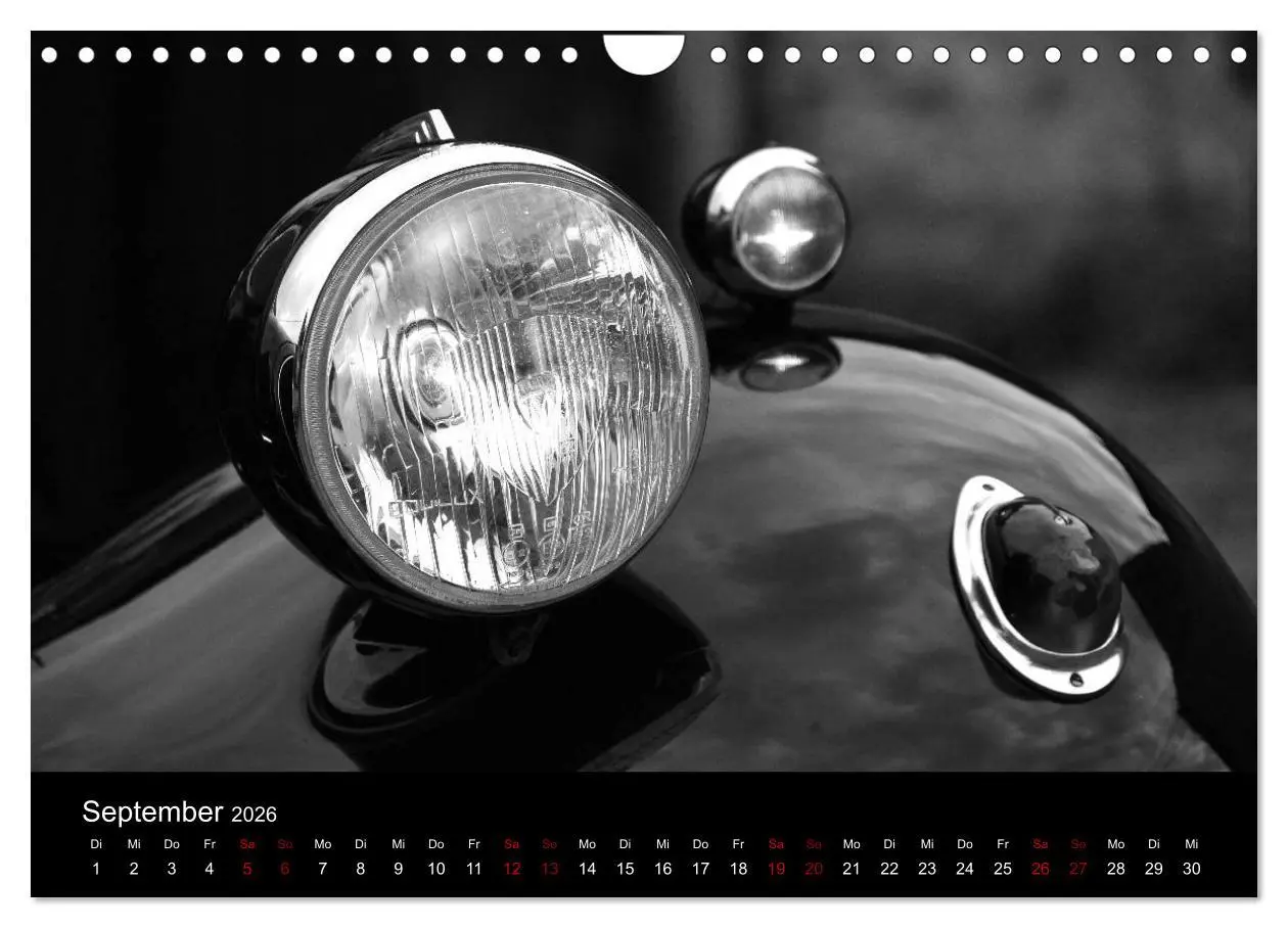 Bild: 9783457898291 | Citroën 11 CV Traction Avant in schwarzweiss (Wandkalender 2026 DIN...
