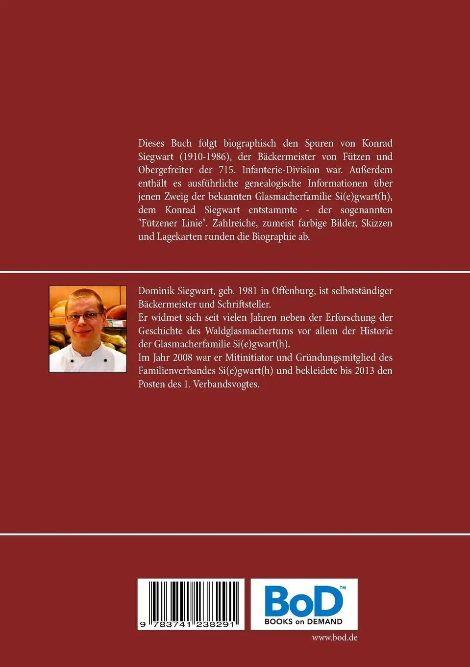 Rückseite: 9783741238291 | Konrad Siegwart und die "Fützener Linie" | Dominik Siegwart | Buch