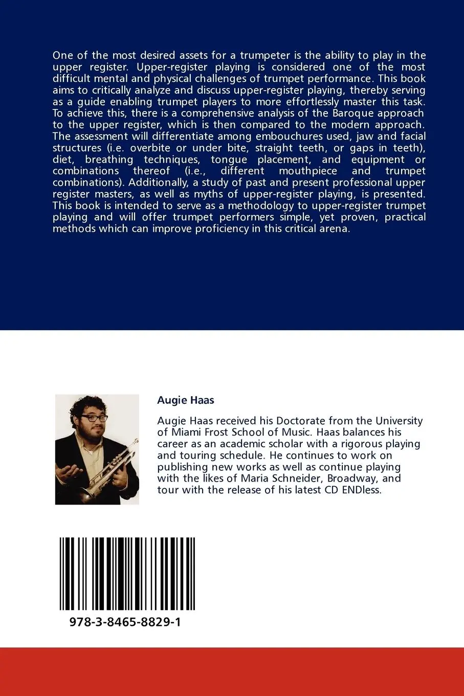 Rückseite: 9783846588291 | The Art of Playing Trumpet in the Upper Register | Augie Haas | Buch