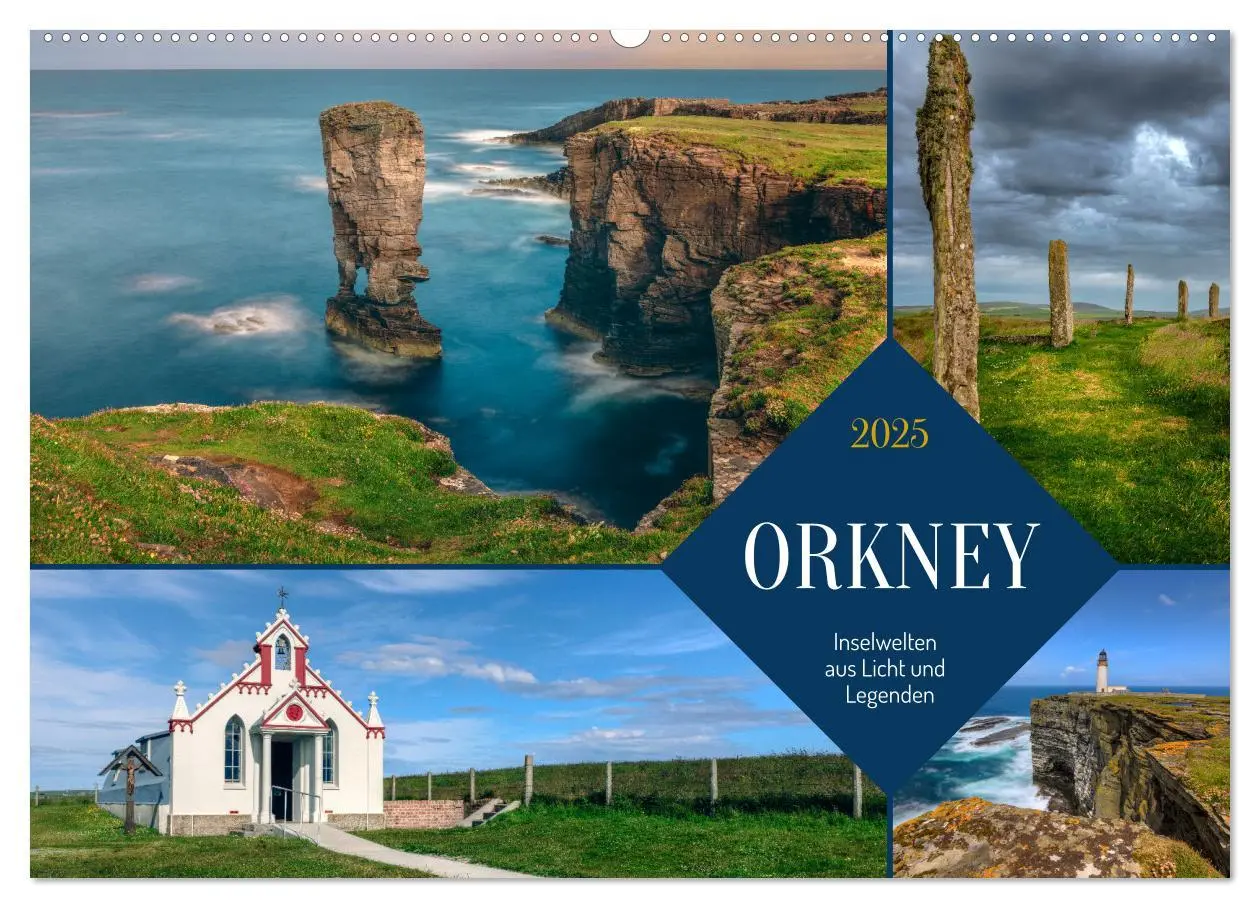 Cover: 9783383848391 | Orkney, Inselwelten aus Licht und Legenden. (Wandkalender 2025 DIN...