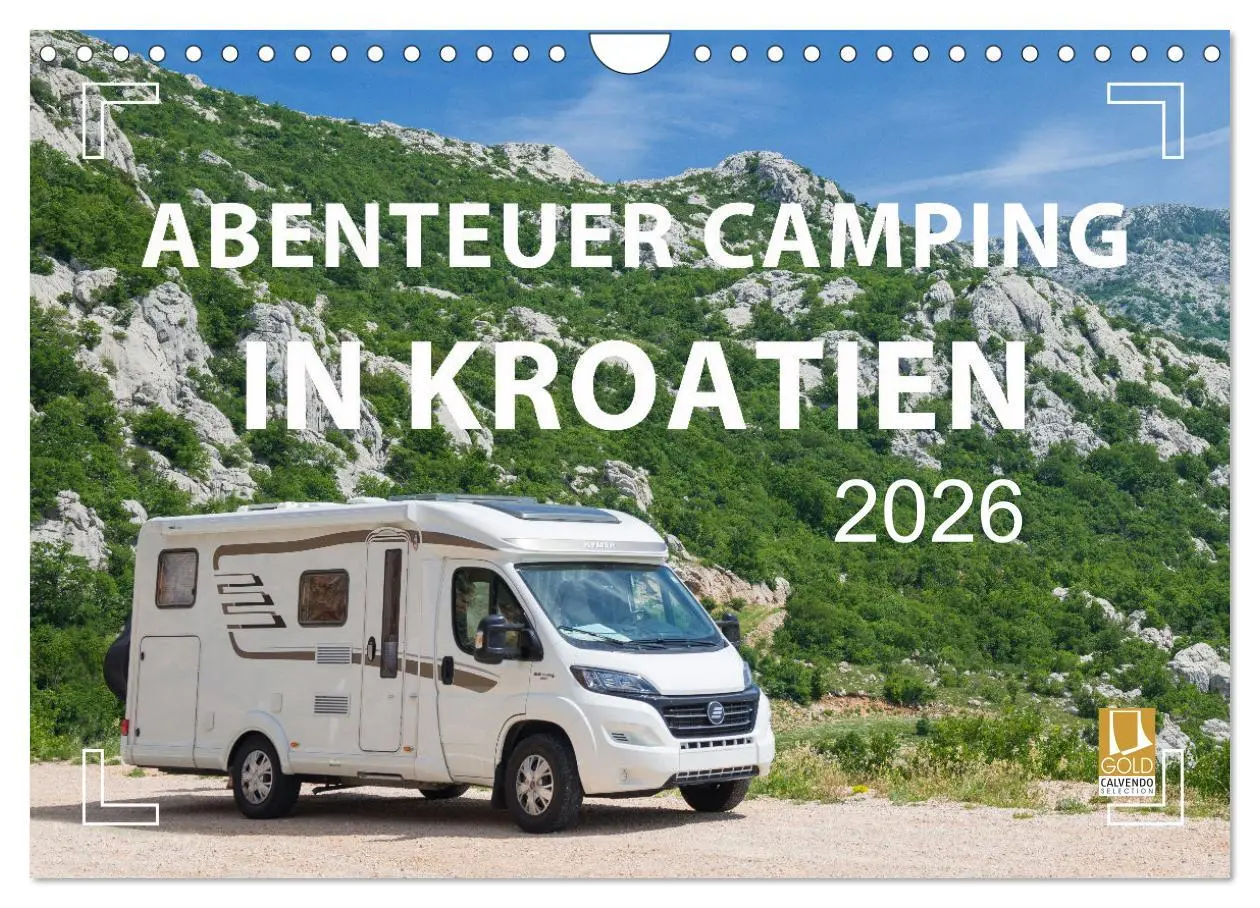 Cover: 9783457578391 | Abenteuer Camping in Kroatien (Wandkalender 2026 DIN A4 quer),...