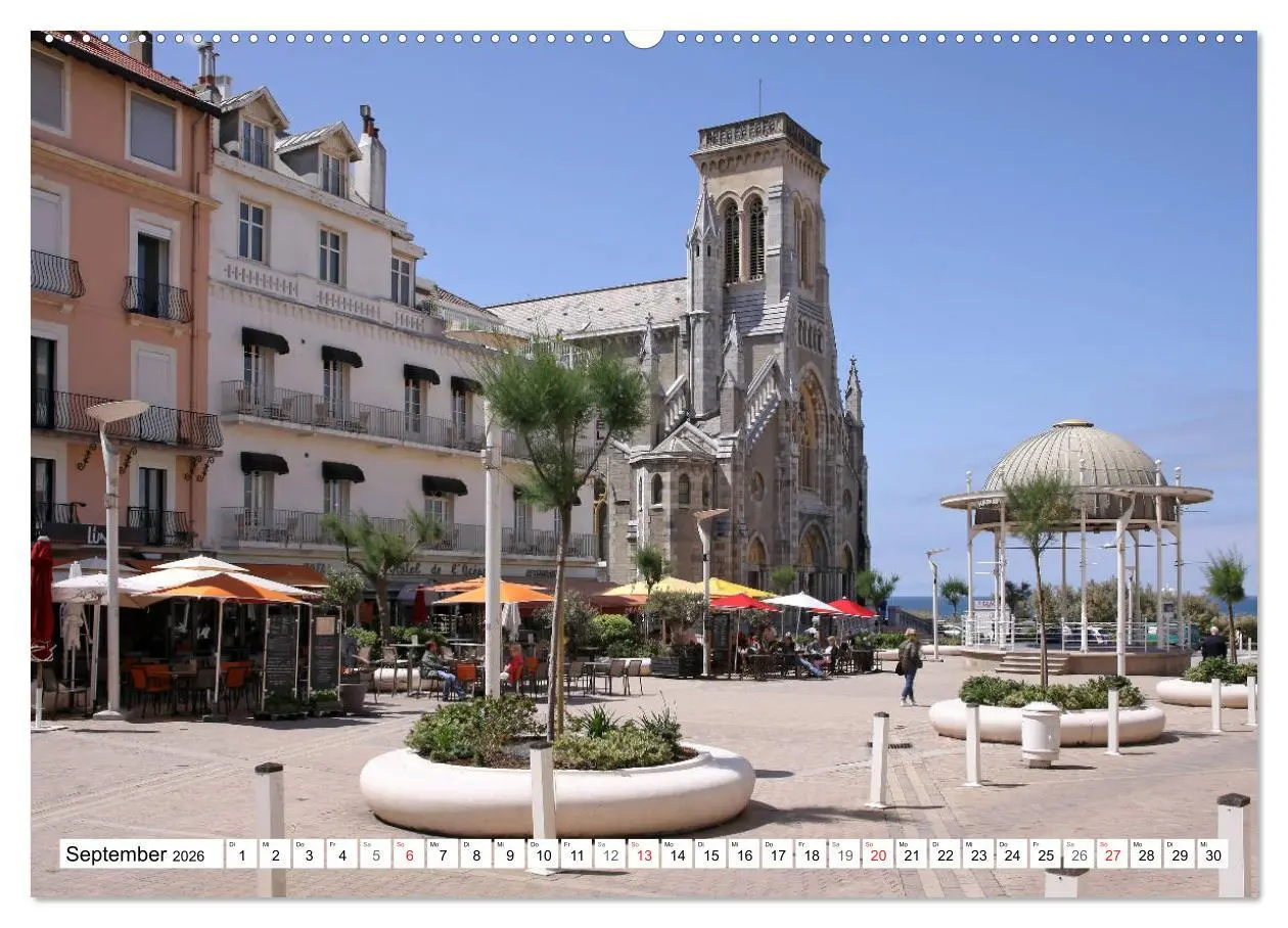 Bild: 9783457718391 | Biarritz (hochwertiger Premium Wandkalender 2026 DIN A2 quer),...