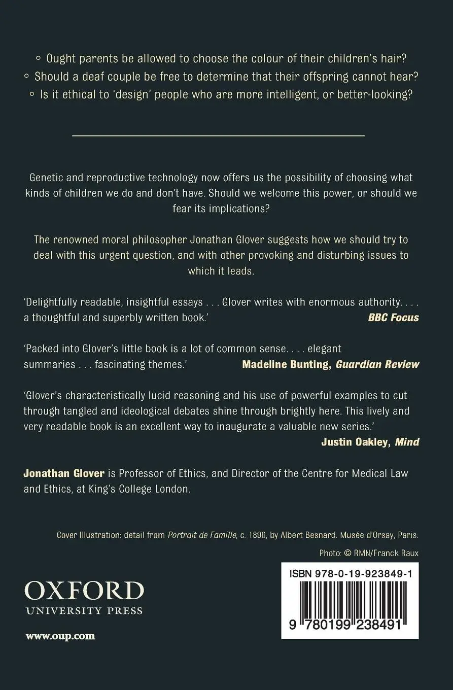Rückseite: 9780199238491 | Choosing Children | Genes, Disability, and Design | Jonathan Glover