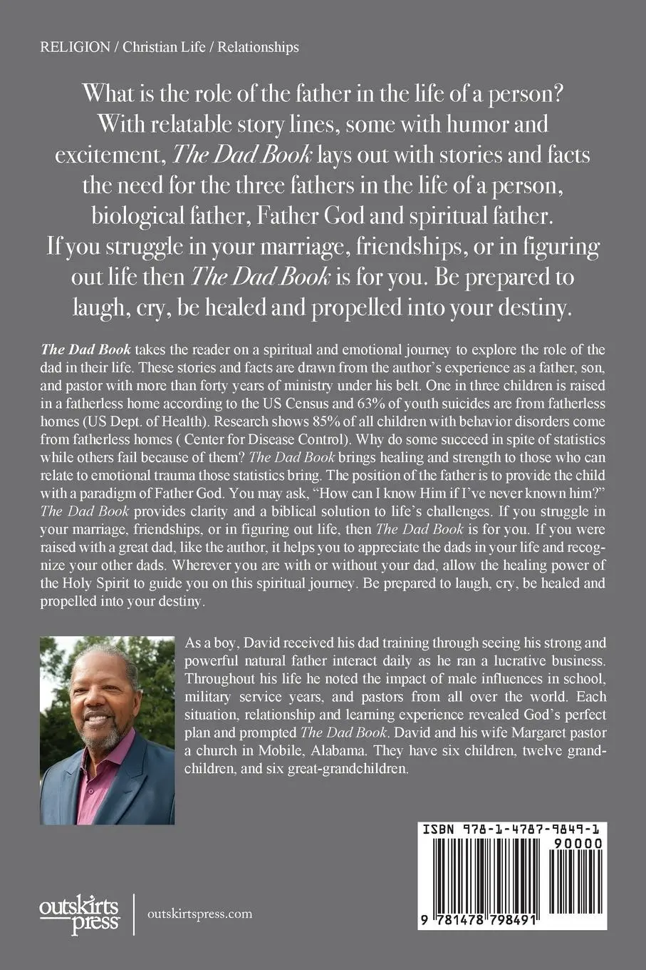 Rückseite: 9781478798491 | The Dad Book | Exploring the Role of the Father | David Aaron Richey