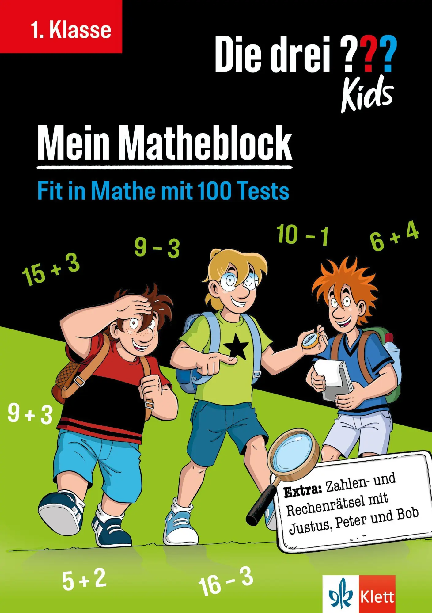 Cover: 9783129498491 | Die drei ??? Kids: Mein Matheblock 1. Klasse | Taschenbuch | 128 S.
