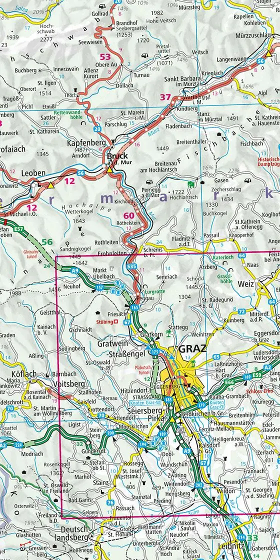 Bild: 9783259018491 | Kümmerly+Frey Strassenkarte Österreich 1:500.000 | AG | (Land-)Karte