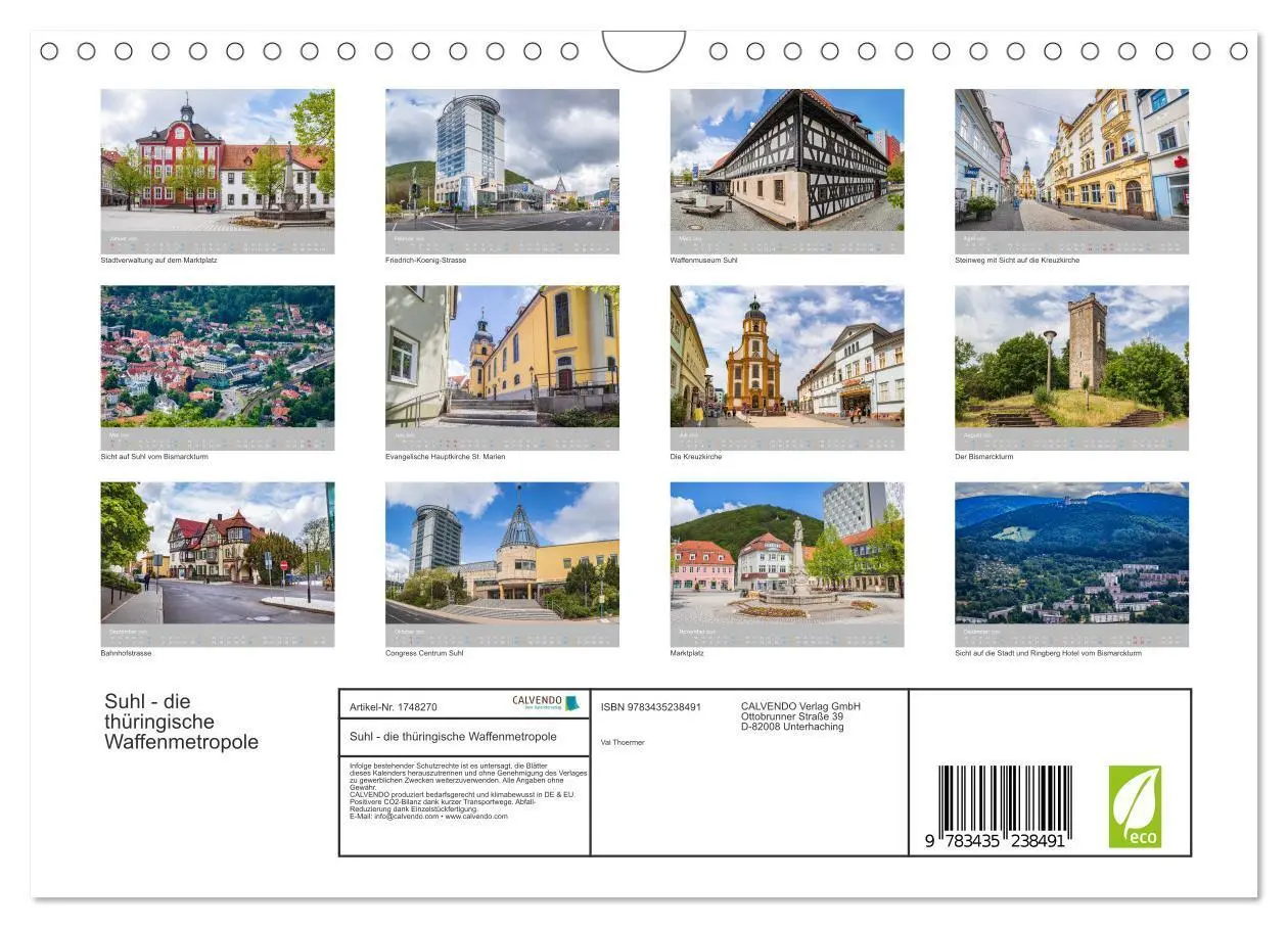 Bild: 9783435238491 | Suhl - die thüringische Waffenmetropole (Wandkalender 2025 DIN A4...