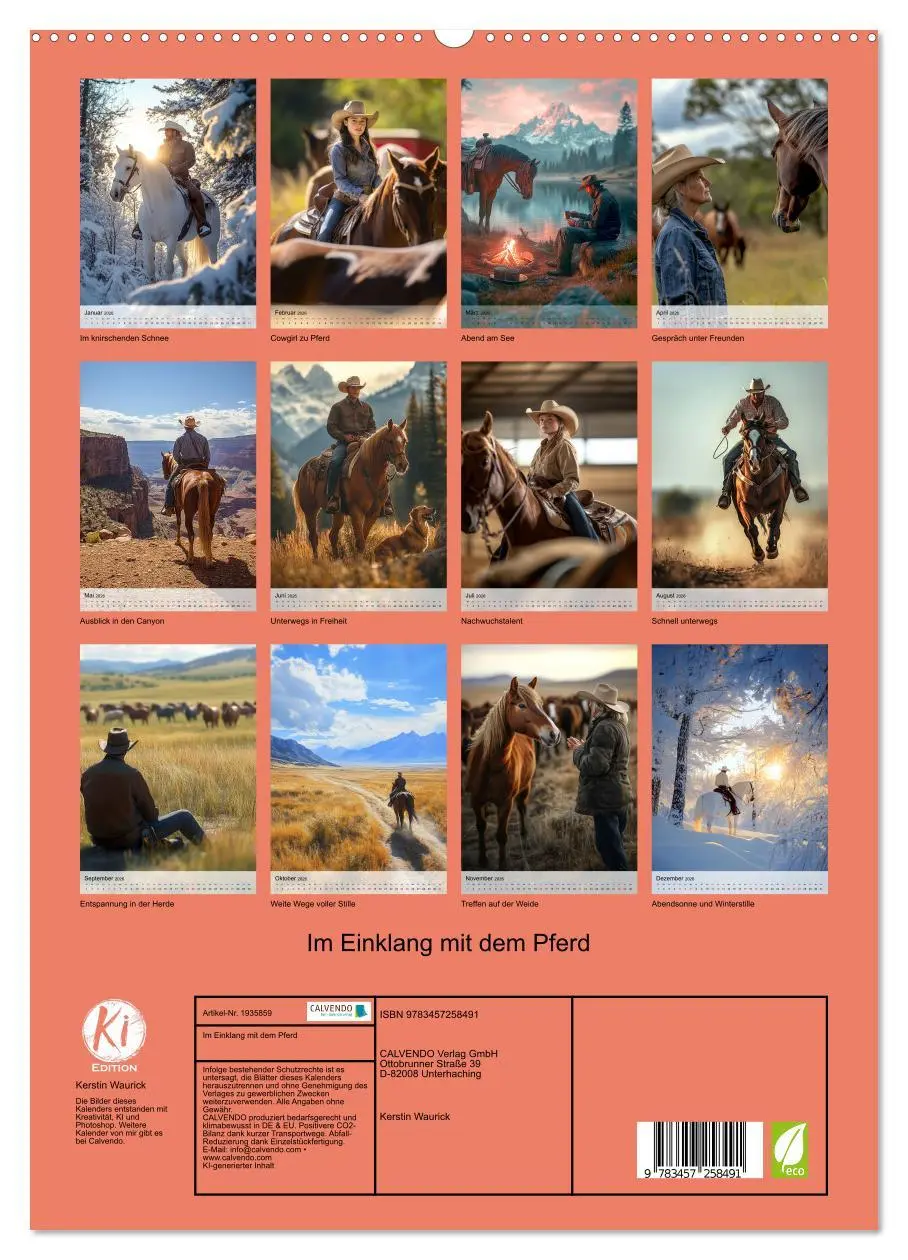 Bild: 9783457258491 | Im Einklang mit dem Pferd (hochwertiger Premium Wandkalender 2026...