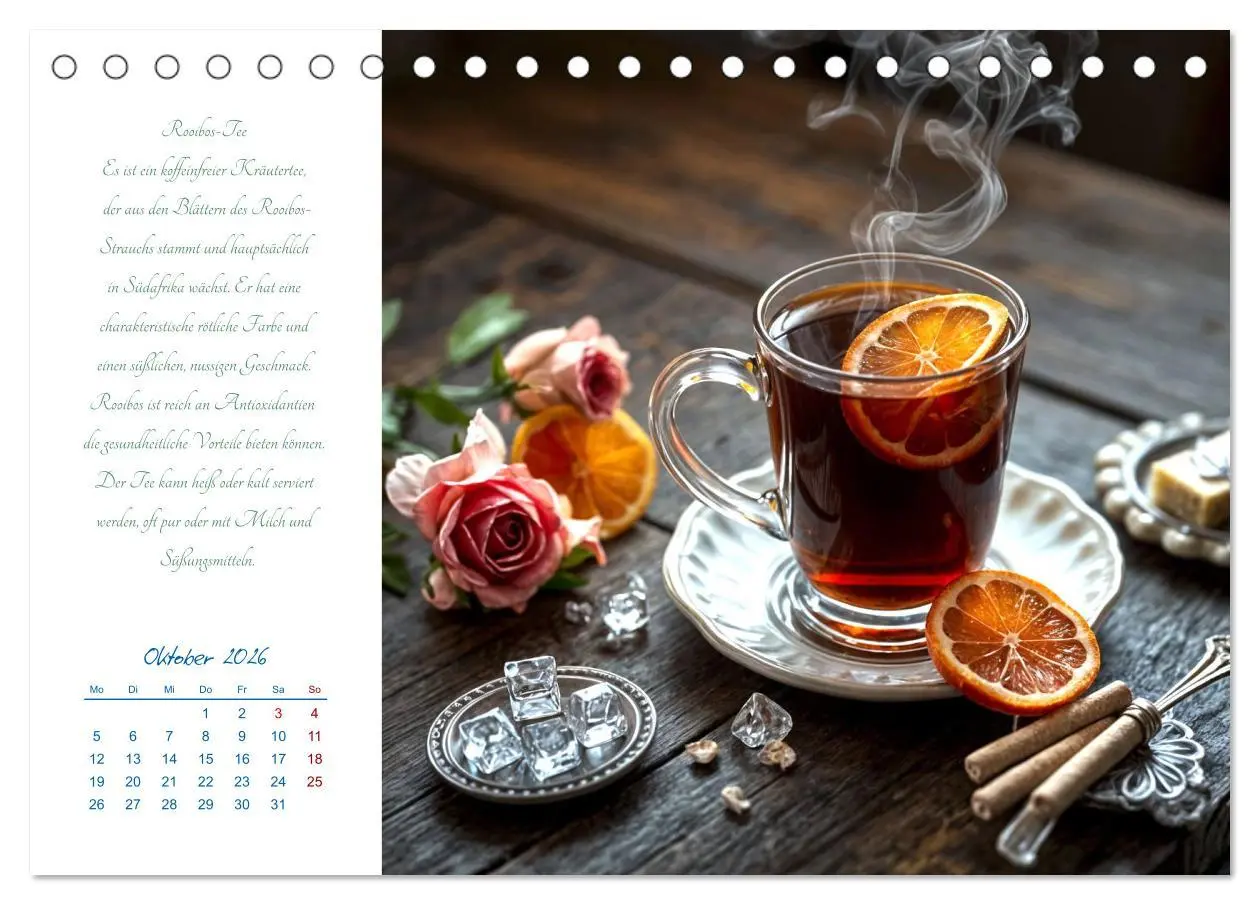Bild: 9783457328491 | Ein Jahr in Tassen - Die Welt des Tees (Tischkalender 2026 DIN A5...