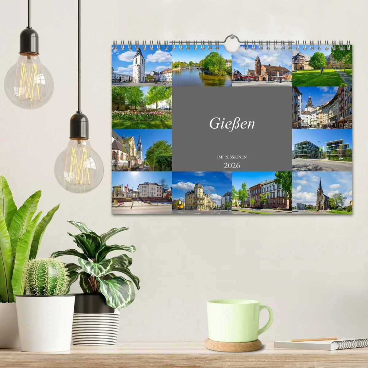 Bild: 9783457638491 | Gießen Impressionen (Wandkalender 2026 DIN A4 quer), CALVENDO...