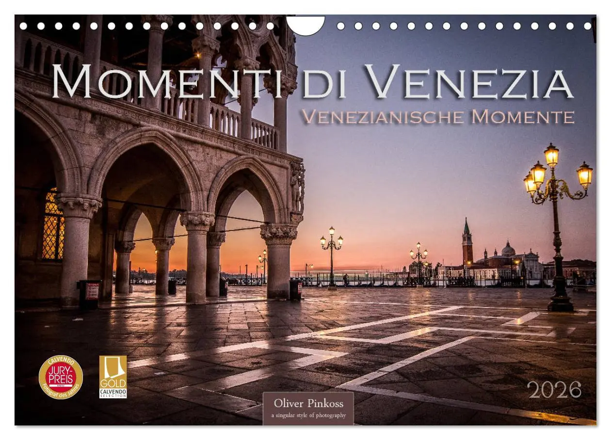 Cover: 9783457878491 | Momenti di Venezia - Venezianische Momente (Wandkalender 2026 DIN...