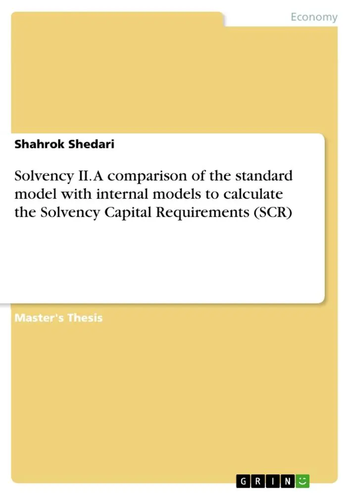 Cover: 9783668298491 | Solvency II. A comparison of the standard model with internal...