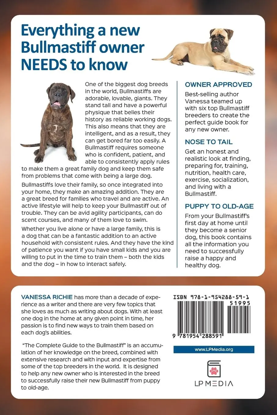 Rückseite: 9781954288591 | The Complete Guide to the Bullmastiff | Vanessa Richie | Taschenbuch