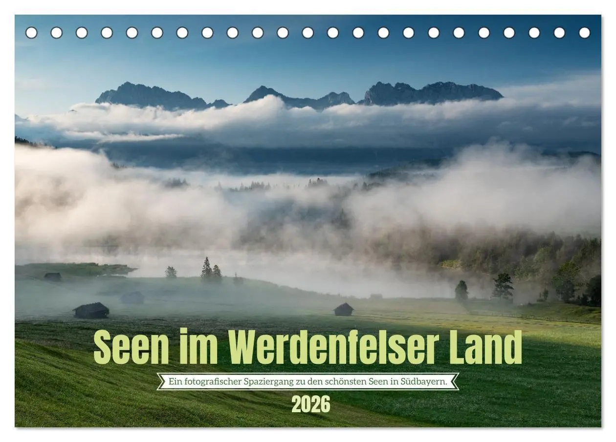 Cover: 9783457488591 | Seen im Werdenfelser Land (Tischkalender 2026 DIN A5 quer),...