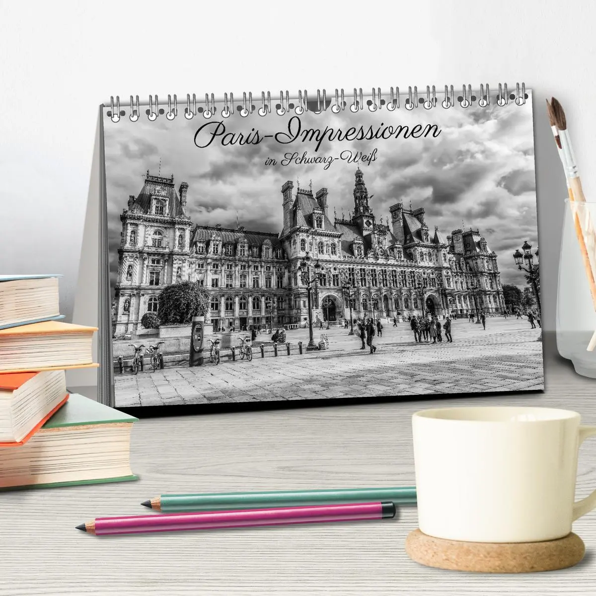Bild: 9783457938591 | Paris-Impressionen in Schwarz-Weiß (Tischkalender 2026 DIN A5...