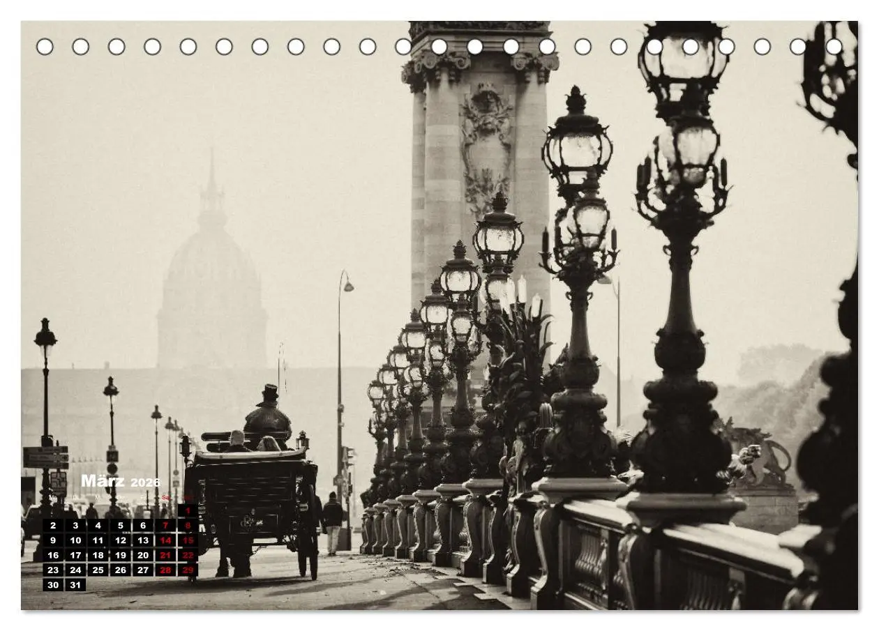 Bild: 9783457938591 | Paris-Impressionen in Schwarz-Weiß (Tischkalender 2026 DIN A5...